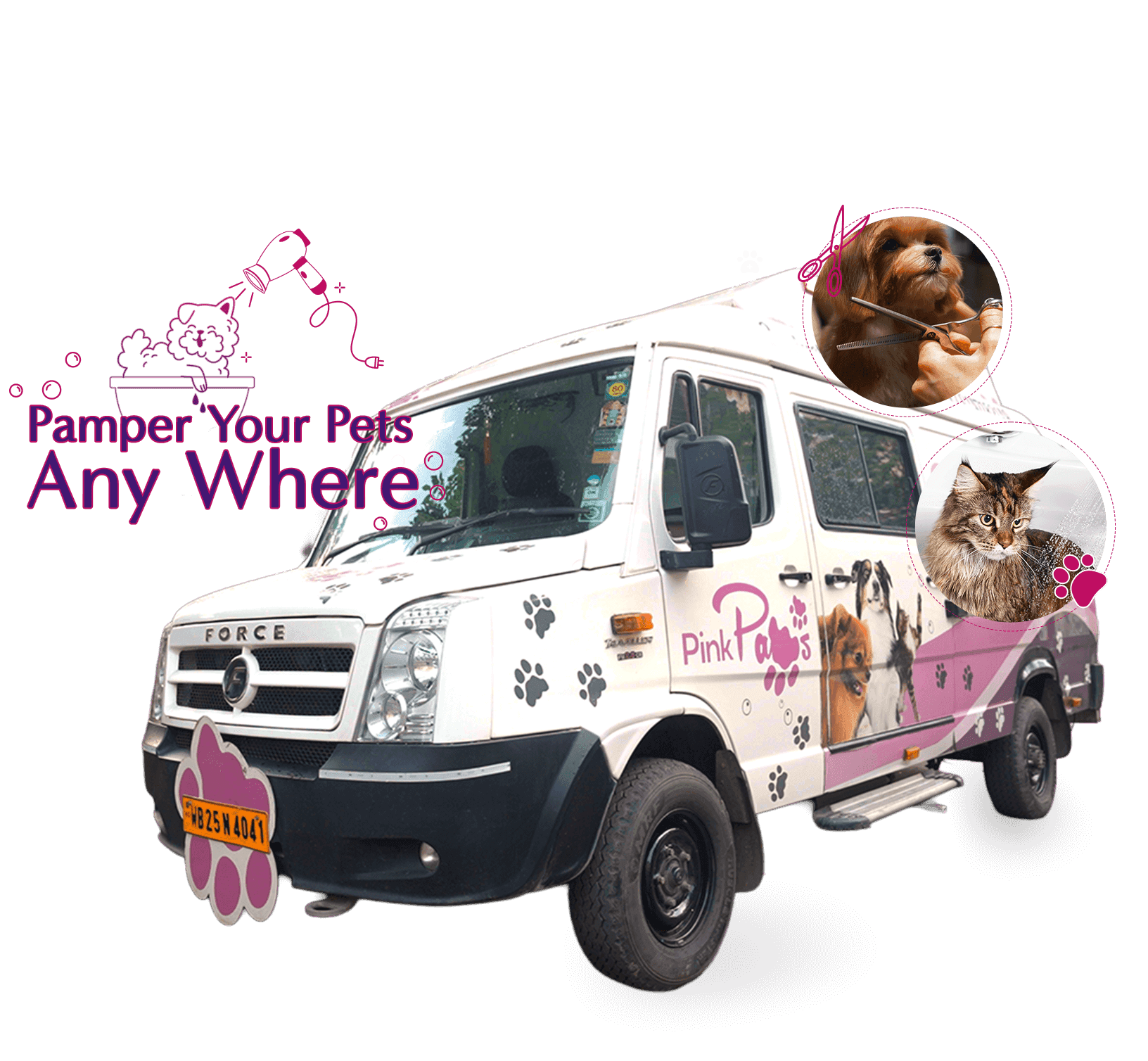 Flying Fur Grooming Van